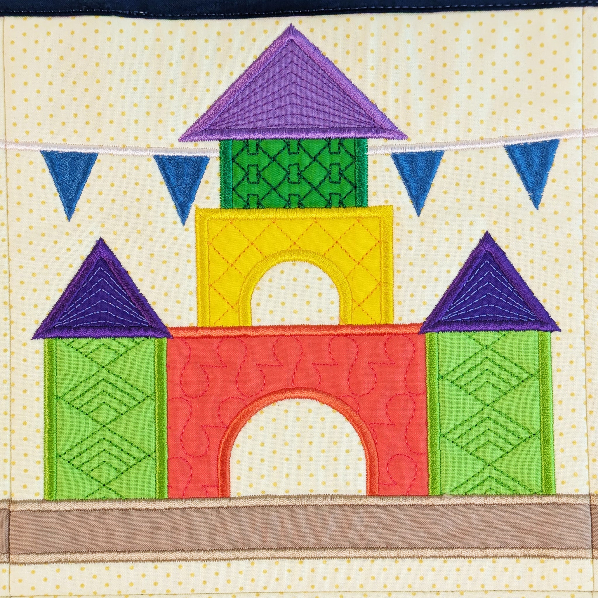 Toy Box Quilt In the hoop machine embroidery designs