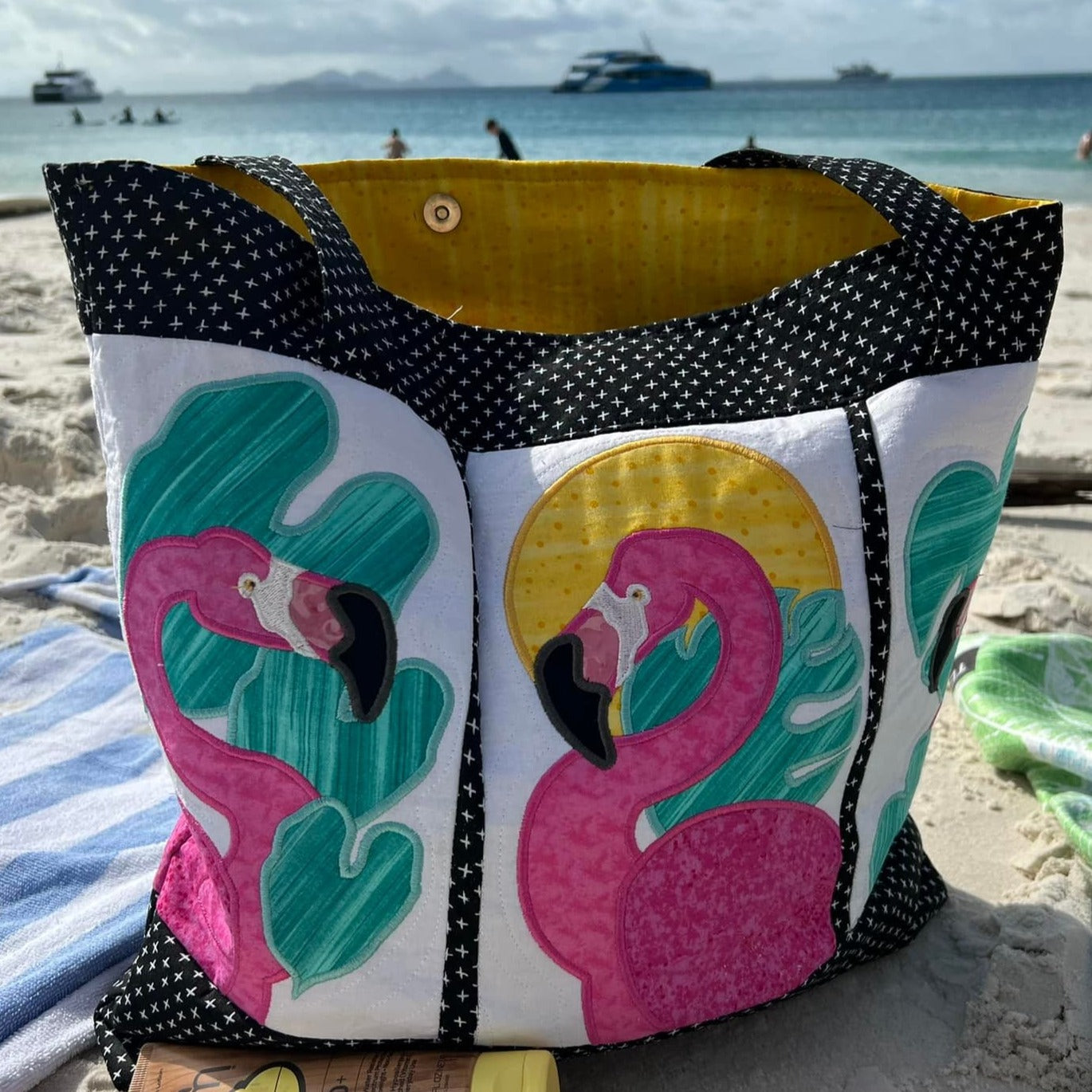 Tropical Flamingo Tote Bag