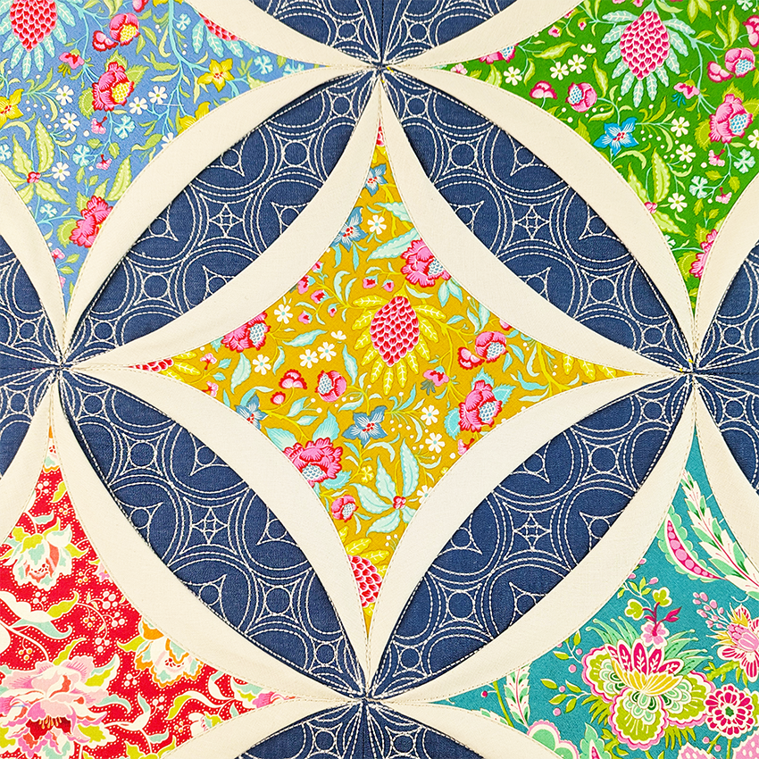 Traditional Cathedral Window Quilt In the hoop machine embroidery designs