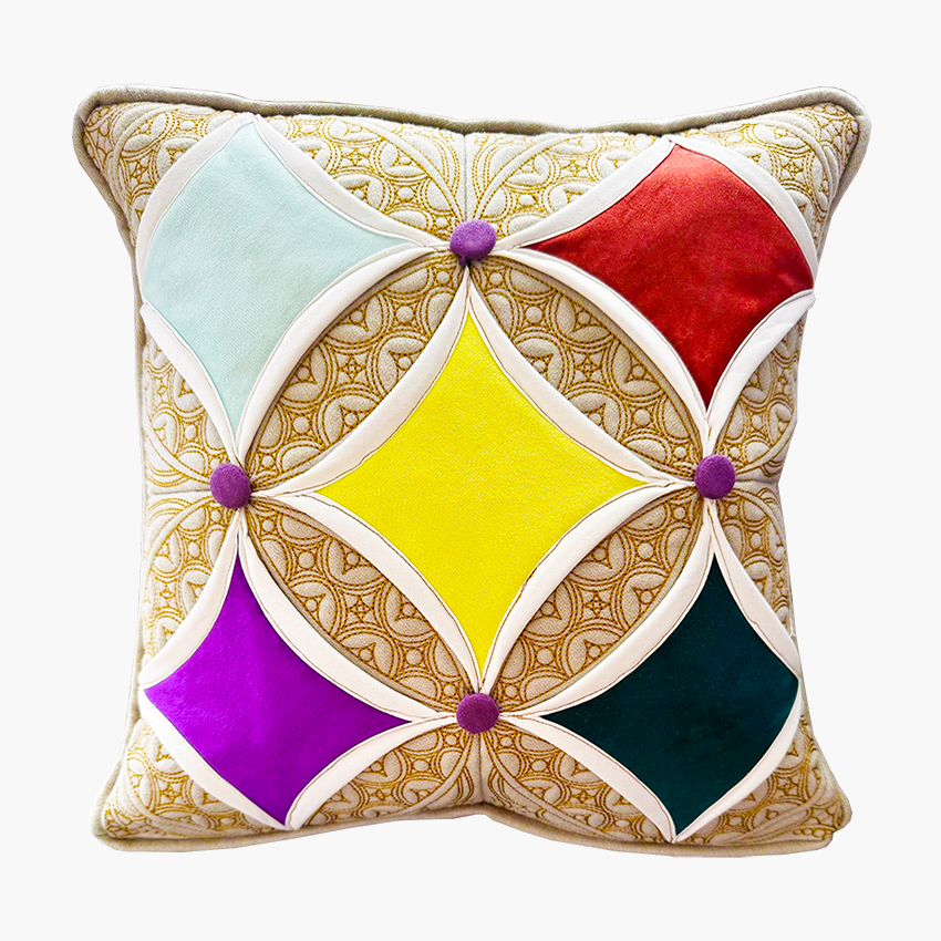 Traditional Cathedral Window Quilt In the hoop machine embroidery designs