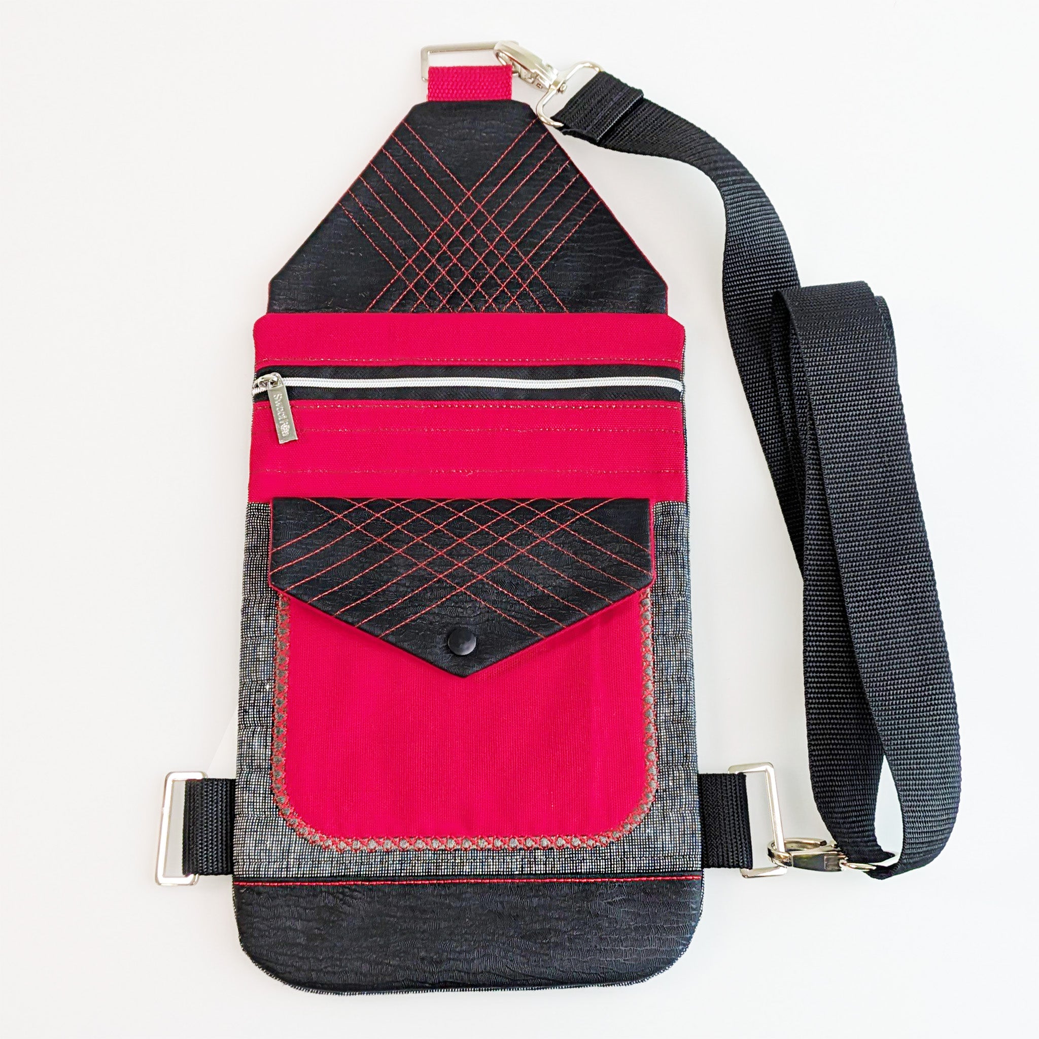 Travel Buddy Crossbody Bag In the hoop machine embroidery designs