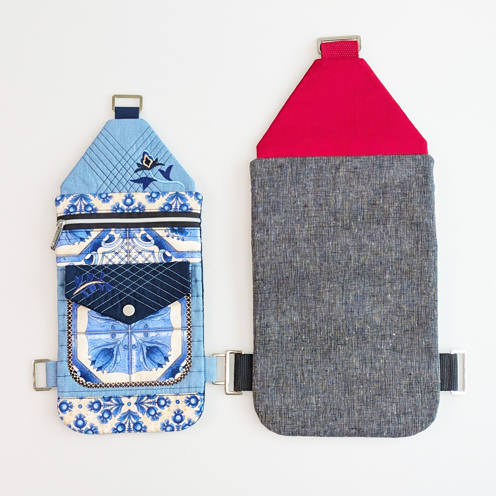 Travel Buddy Crossbody Bag In the hoop machine embroidery designs