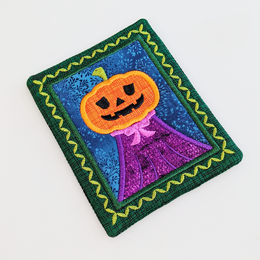 Trick or Treat Jack-O-Lantern Portrait Coaster