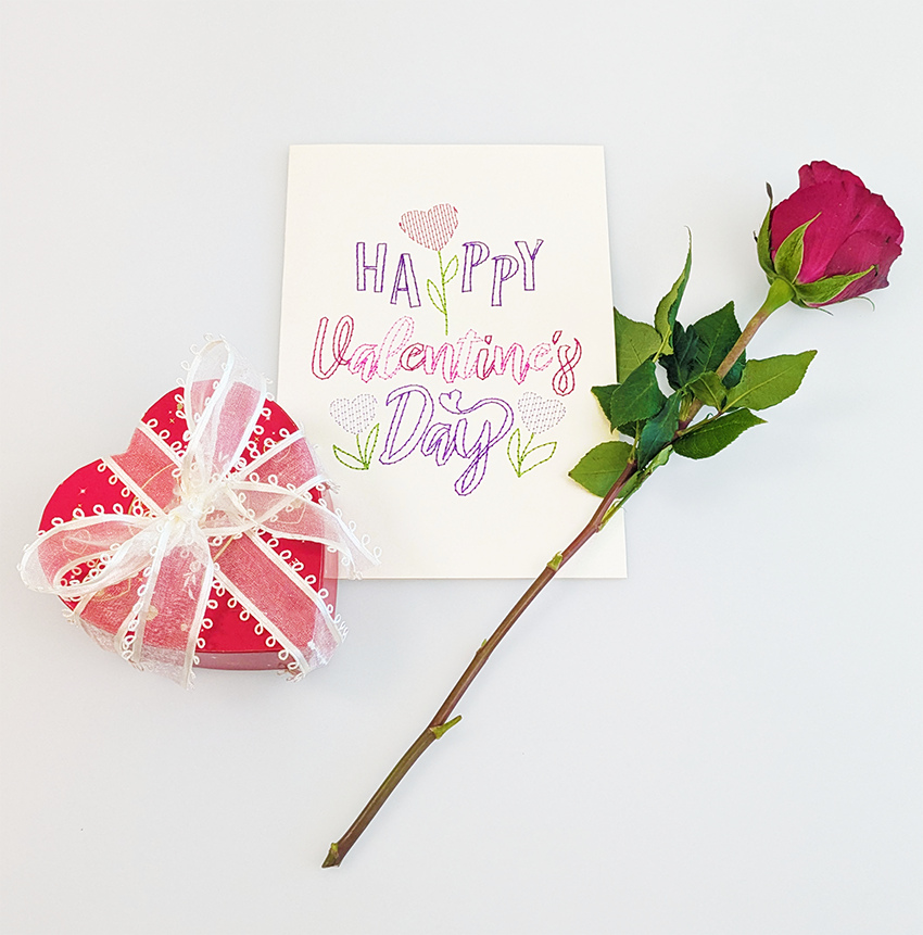 Valentine's Day Cardstock Designs In the hoop machine embroidery designs