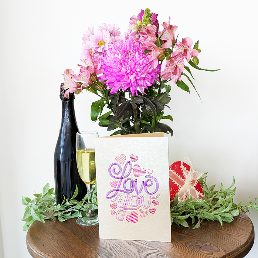 Valentine's Day Cardstock Designs In the hoop machine embroidery designs