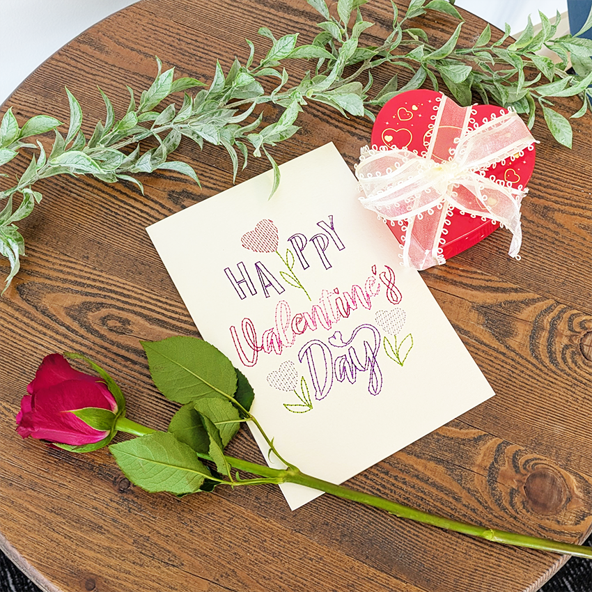 Valentine's Day Cardstock Designs In the hoop machine embroidery designs