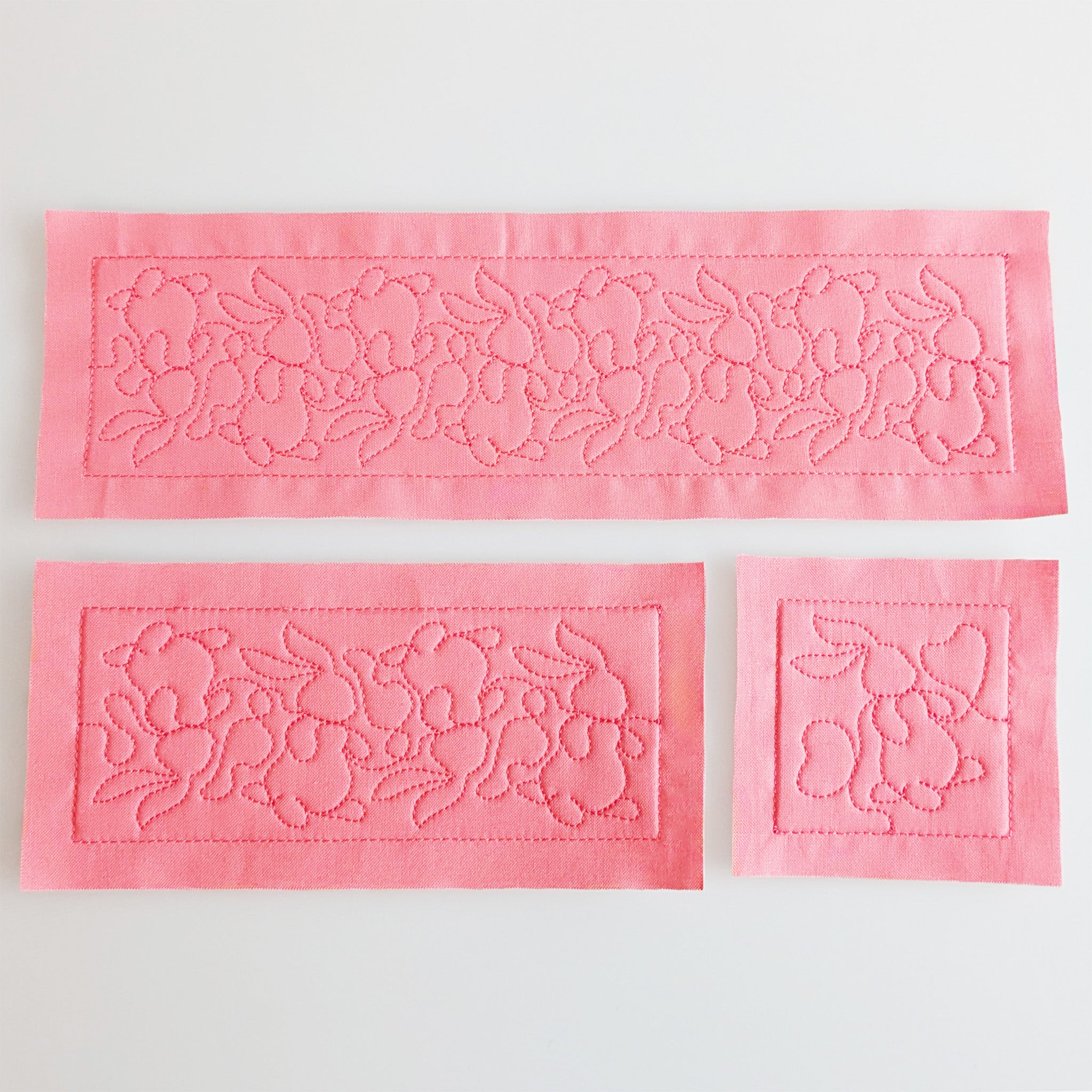 Edge-to-Edge Velveteen Rabbit Quilting Design In the hoop machine embroidery designs