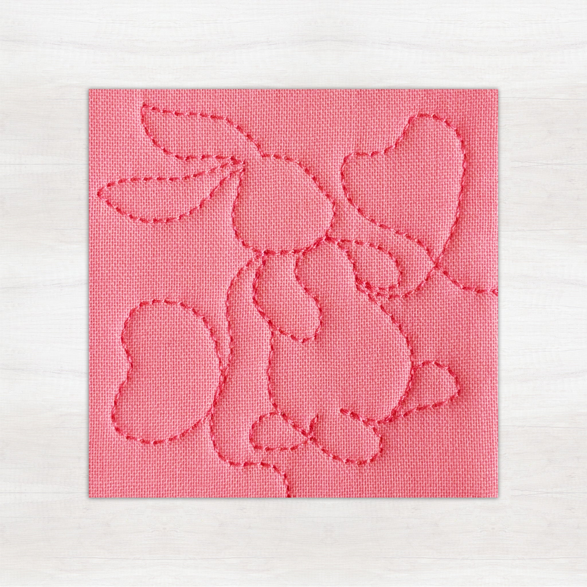Edge-to-Edge Velveteen Rabbit Quilting Design In the hoop machine embroidery designs