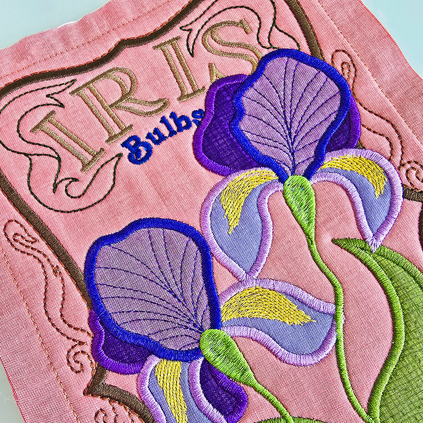 BOW Vintage Spring Quilt - Block 9 In the hoop machine embroidery designs