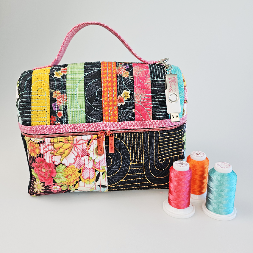 vintage tote bag with incredi-thread