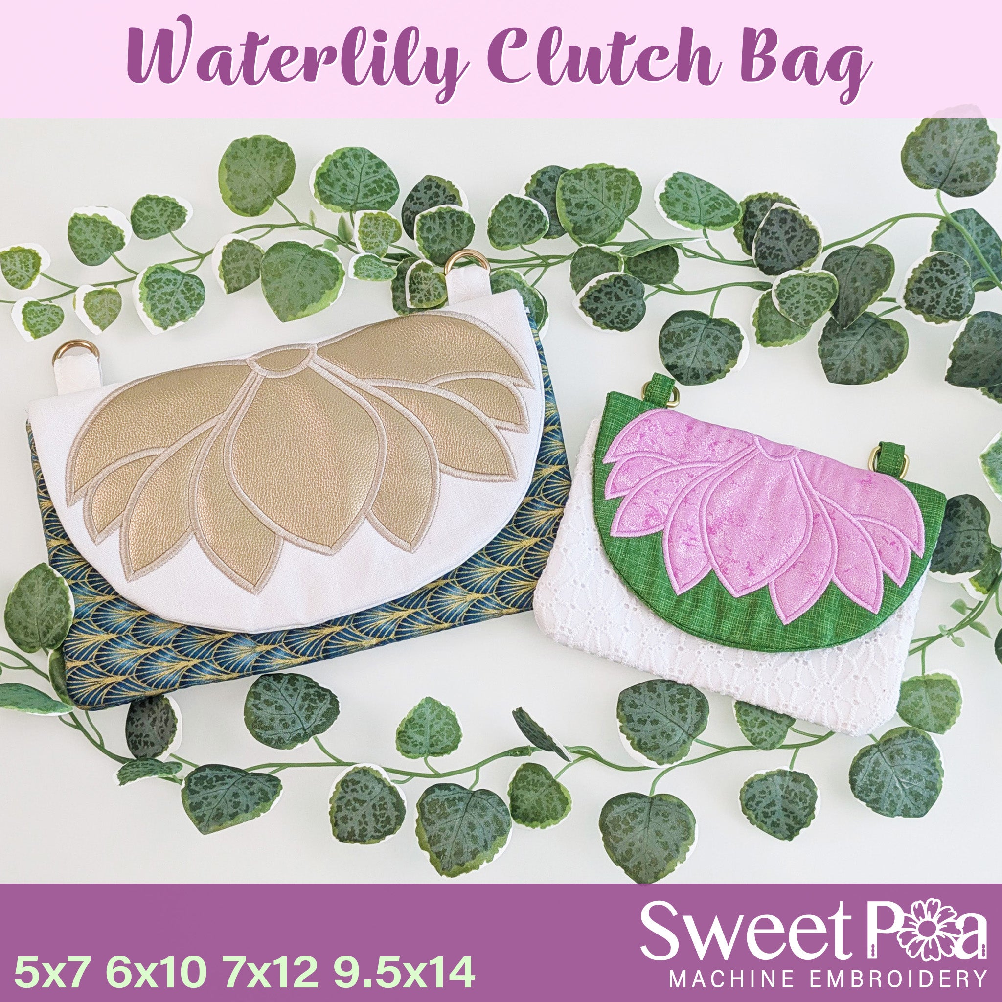 Waterlily Clutch Bag