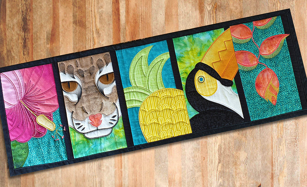 Tropical Caribbean Table Runner