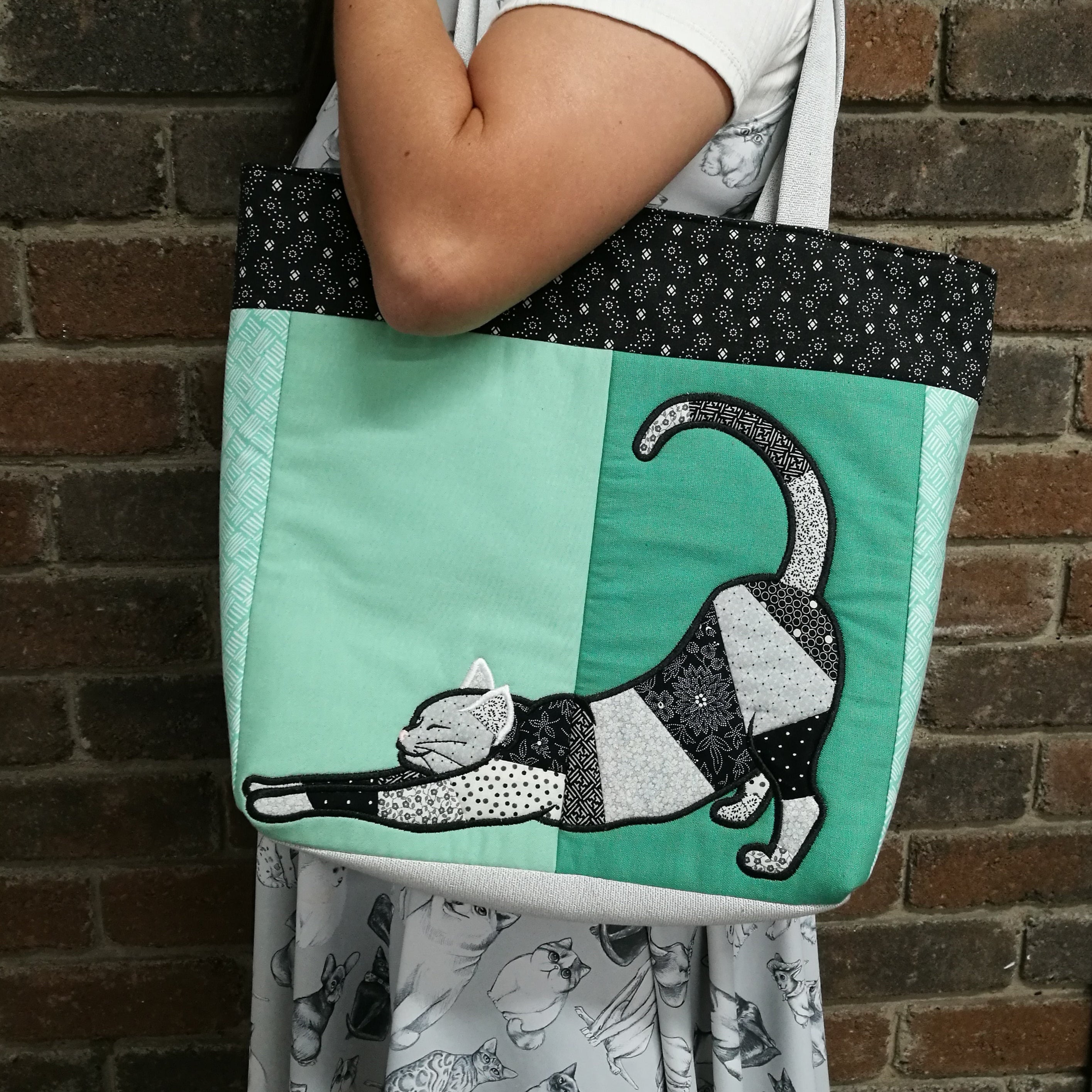 Cat Blocks and Tote Bag