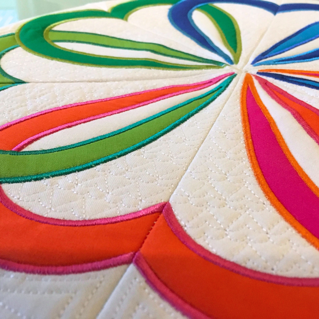 Celtic Love Heart Table Centre In the hoop machine embroidery designs