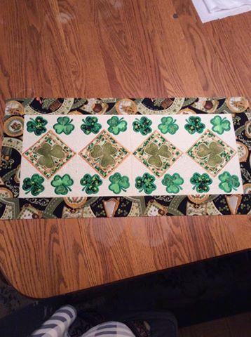 Shamrock Table Runner 5x7 6x10 8x12 - Sweet Pea Australia In the hoop machine embroidery designs. in the hoop project, in the hoop embroidery designs, craft in the hoop project, diy in the hoop project, diy craft in the hoop project, in the hoop embroidery patterns, design in the hoop patterns, embroidery designs for in the hoop embroidery projects, best in the hoop machine embroidery designs perfect for all hoops and embroidery machines