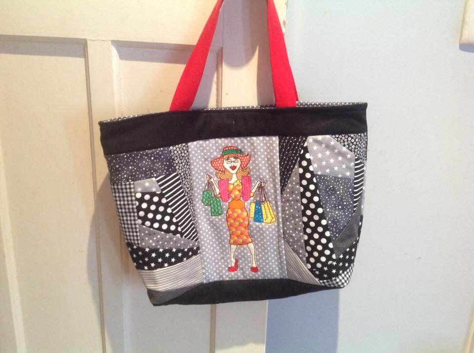 Let's Go Shopping Bag 5x7 6x10 8x12 - Sweet Pea Australia In the hoop machine embroidery designs. in the hoop project, in the hoop embroidery designs, craft in the hoop project, diy in the hoop project, diy craft in the hoop project, in the hoop embroidery patterns, design in the hoop patterns, embroidery designs for in the hoop embroidery projects, best in the hoop machine embroidery designs perfect for all hoops and embroidery machines