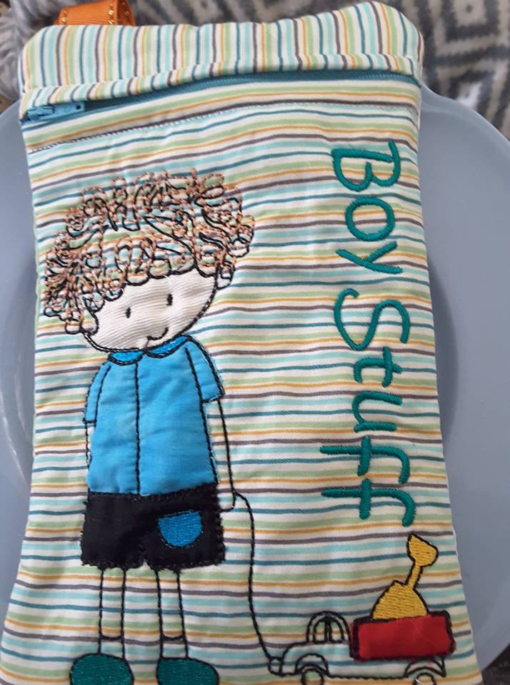 Boy Stuff Zipper Purse 5x7 - Sweet Pea Australia In the hoop machine embroidery designs. in the hoop project, in the hoop embroidery designs, craft in the hoop project, diy in the hoop project, diy craft in the hoop project, in the hoop embroidery patterns, design in the hoop patterns, embroidery designs for in the hoop embroidery projects, best in the hoop machine embroidery designs perfect for all hoops and embroidery machines