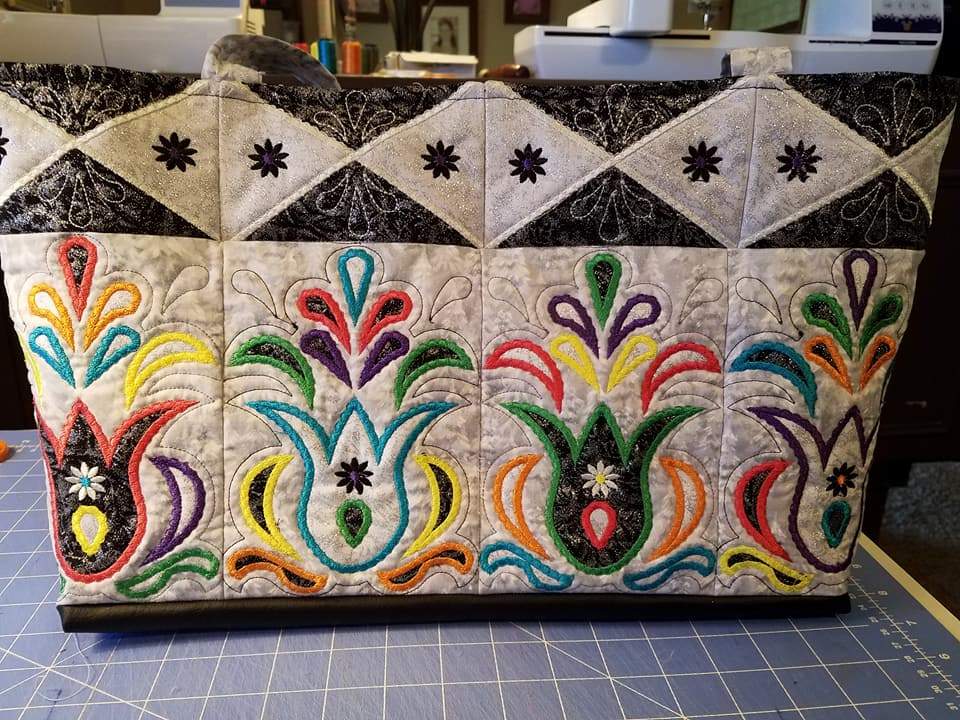 Pysansky Tote Bag 5x7 - Sweet Pea Australia In the hoop machine embroidery designs. in the hoop project, in the hoop embroidery designs, craft in the hoop project, diy in the hoop project, diy craft in the hoop project, in the hoop embroidery patterns, design in the hoop patterns, embroidery designs for in the hoop embroidery projects, best in the hoop machine embroidery designs perfect for all hoops and embroidery machines