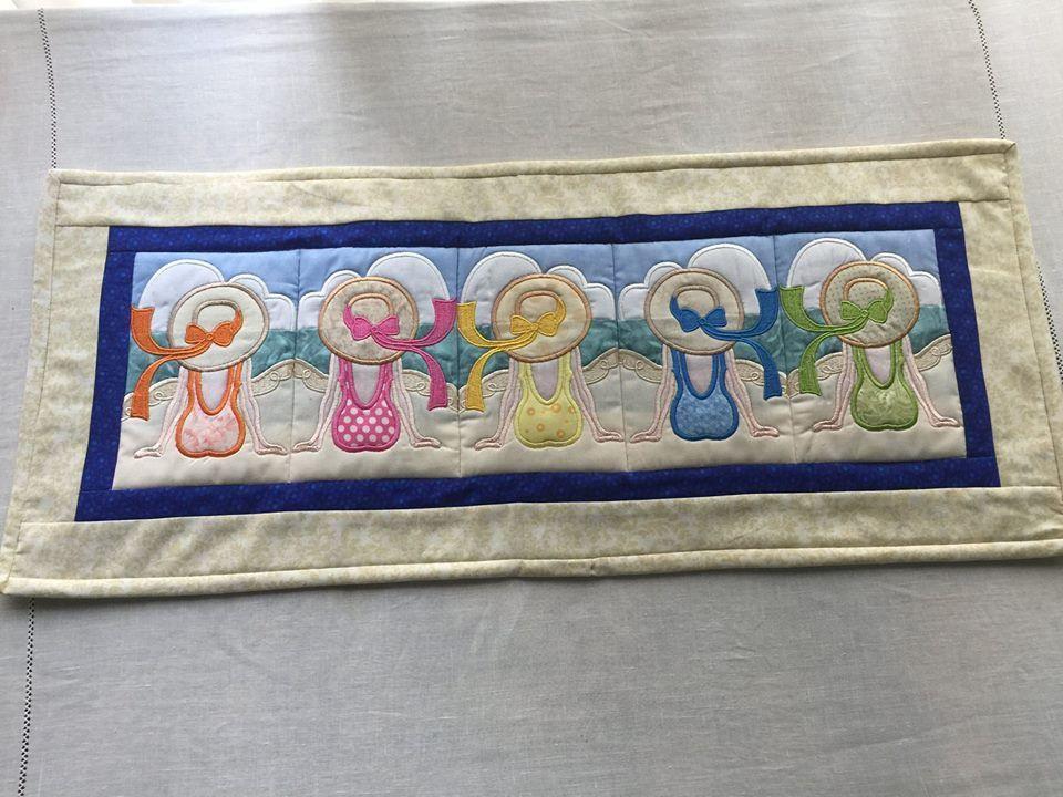 Lady at the Beach Mugrug 5x7 6x10 7x12 - Sweet Pea Australia In the hoop machine embroidery designs. in the hoop project, in the hoop embroidery designs, craft in the hoop project, diy in the hoop project, diy craft in the hoop project, in the hoop embroidery patterns, design in the hoop patterns, embroidery designs for in the hoop embroidery projects, best in the hoop machine embroidery designs perfect for all hoops and embroidery machines