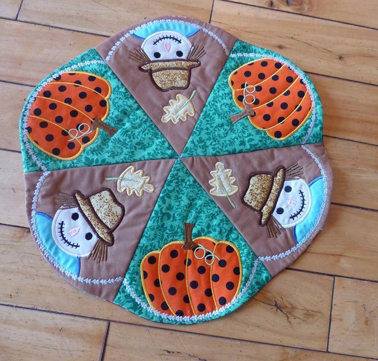 Scarecrow Table Centre 5x5 6x6 7x7 - Sweet Pea Australia In the hoop machine embroidery designs. in the hoop project, in the hoop embroidery designs, craft in the hoop project, diy in the hoop project, diy craft in the hoop project, in the hoop embroidery patterns, design in the hoop patterns, embroidery designs for in the hoop embroidery projects, best in the hoop machine embroidery designs perfect for all hoops and embroidery machines