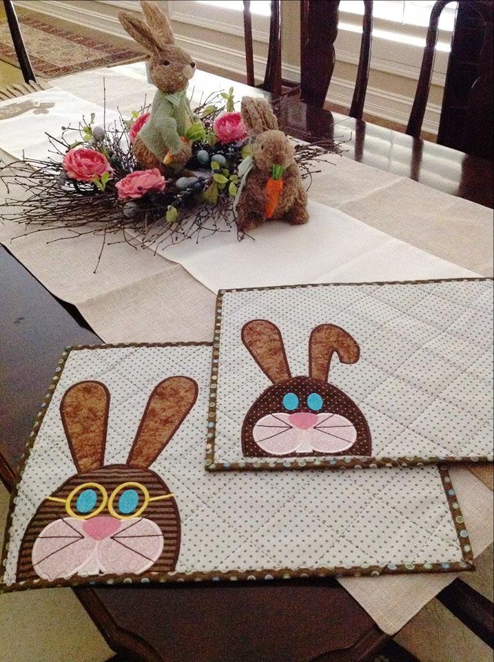 Easter Bunny Table Runner 5x7 6x10 8x12 - Sweet Pea Australia In the hoop machine embroidery designs. in the hoop project, in the hoop embroidery designs, craft in the hoop project, diy in the hoop project, diy craft in the hoop project, in the hoop embroidery patterns, design in the hoop patterns, embroidery designs for in the hoop embroidery projects, best in the hoop machine embroidery designs perfect for all hoops and embroidery machines