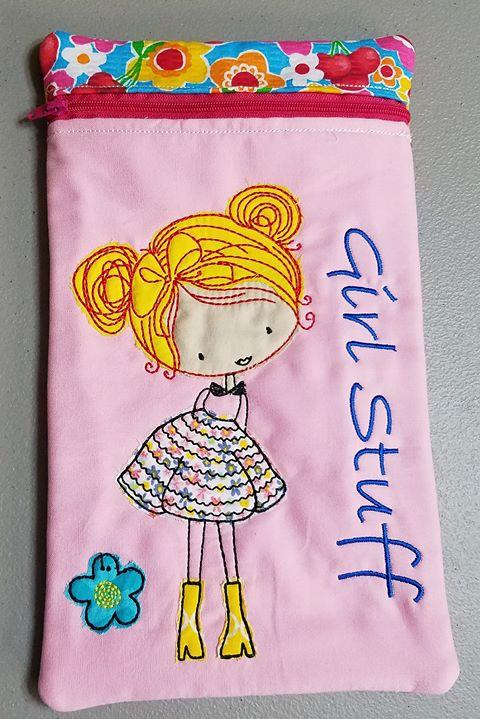 Girl Stuff Zipper Purse 5x7 - Sweet Pea Australia In the hoop machine embroidery designs. in the hoop project, in the hoop embroidery designs, craft in the hoop project, diy in the hoop project, diy craft in the hoop project, in the hoop embroidery patterns, design in the hoop patterns, embroidery designs for in the hoop embroidery projects, best in the hoop machine embroidery designs perfect for all hoops and embroidery machines