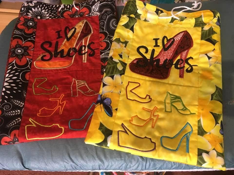 I Love Shoes Shoe Bag 6x6 - Sweet Pea Australia In the hoop machine embroidery designs. in the hoop project, in the hoop embroidery designs, craft in the hoop project, diy in the hoop project, diy craft in the hoop project, in the hoop embroidery patterns, design in the hoop patterns, embroidery designs for in the hoop embroidery projects, best in the hoop machine embroidery designs perfect for all hoops and embroidery machines