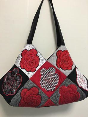 Rose Quilt Blocks and Bag 4x4 5x5 6x6 - Sweet Pea Australia In the hoop machine embroidery designs. in the hoop project, in the hoop embroidery designs, craft in the hoop project, diy in the hoop project, diy craft in the hoop project, in the hoop embroidery patterns, design in the hoop patterns, embroidery designs for in the hoop embroidery projects, best in the hoop machine embroidery designs perfect for all hoops and embroidery machines