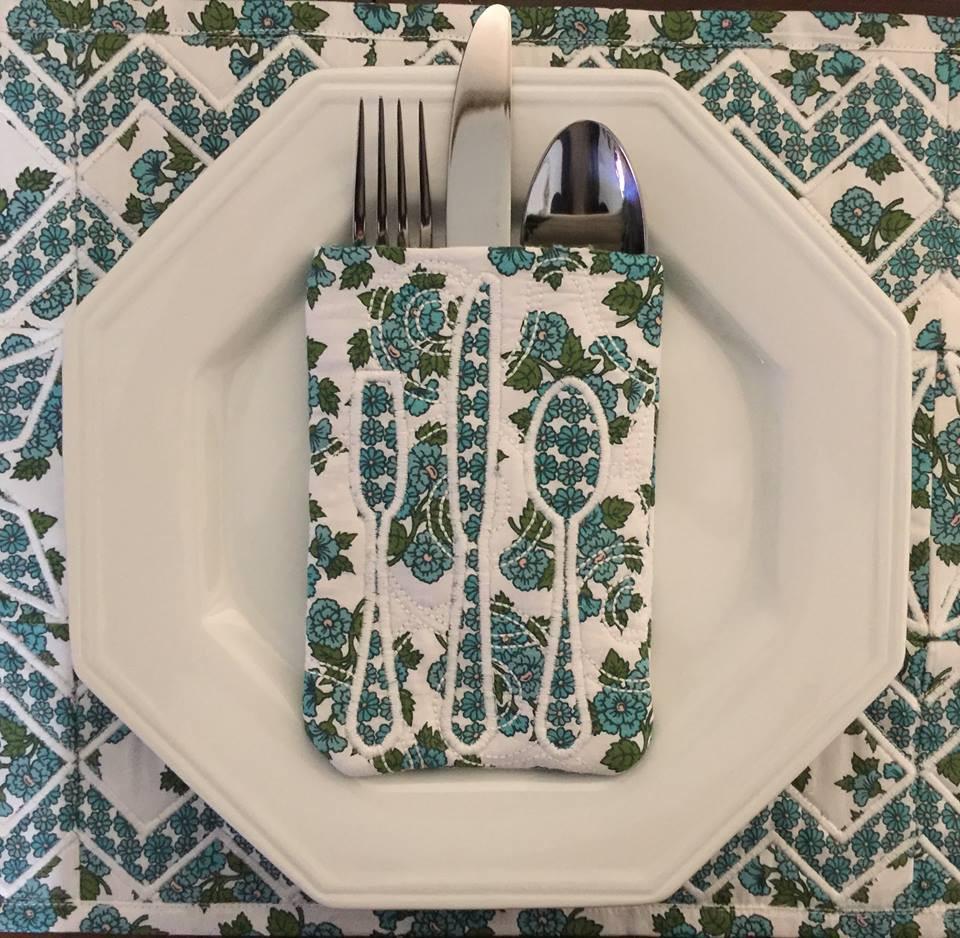 Cutlery pocket 5x7 - Sweet Pea Australia In the hoop machine embroidery designs. in the hoop project, in the hoop embroidery designs, craft in the hoop project, diy in the hoop project, diy craft in the hoop project, in the hoop embroidery patterns, design in the hoop patterns, embroidery designs for in the hoop embroidery projects, best in the hoop machine embroidery designs perfect for all hoops and embroidery machines