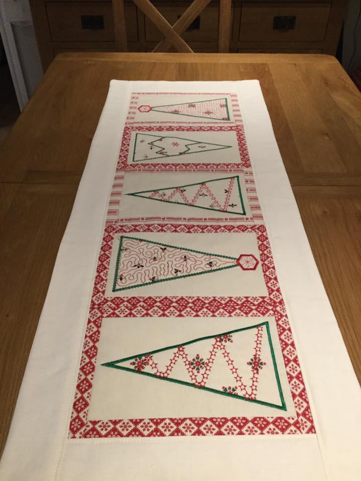 Christmas Tree Table Runner 5x7 6x10 8x12 - Sweet Pea Australia In the hoop machine embroidery designs. in the hoop project, in the hoop embroidery designs, craft in the hoop project, diy in the hoop project, diy craft in the hoop project, in the hoop embroidery patterns, design in the hoop patterns, embroidery designs for in the hoop embroidery projects, best in the hoop machine embroidery designs perfect for all hoops and embroidery machines