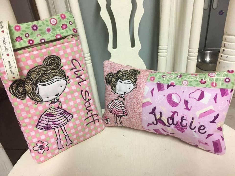 Girl Stuff Set 6x10, 7x12 and 9.5x14 - Sweet Pea Australia In the hoop machine embroidery designs. in the hoop project, in the hoop embroidery designs, craft in the hoop project, diy in the hoop project, diy craft in the hoop project, in the hoop embroidery patterns, design in the hoop patterns, embroidery designs for in the hoop embroidery projects, best in the hoop machine embroidery designs perfect for all hoops and embroidery machines