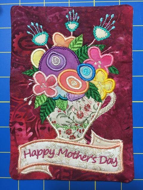 Happy Mother's Day mugrug 5x7 6x10 7x12 9.5x14 - Sweet Pea Australia In the hoop machine embroidery designs. in the hoop project, in the hoop embroidery designs, craft in the hoop project, diy in the hoop project, diy craft in the hoop project, in the hoop embroidery patterns, design in the hoop patterns, embroidery designs for in the hoop embroidery projects, best in the hoop machine embroidery designs perfect for all hoops and embroidery machines