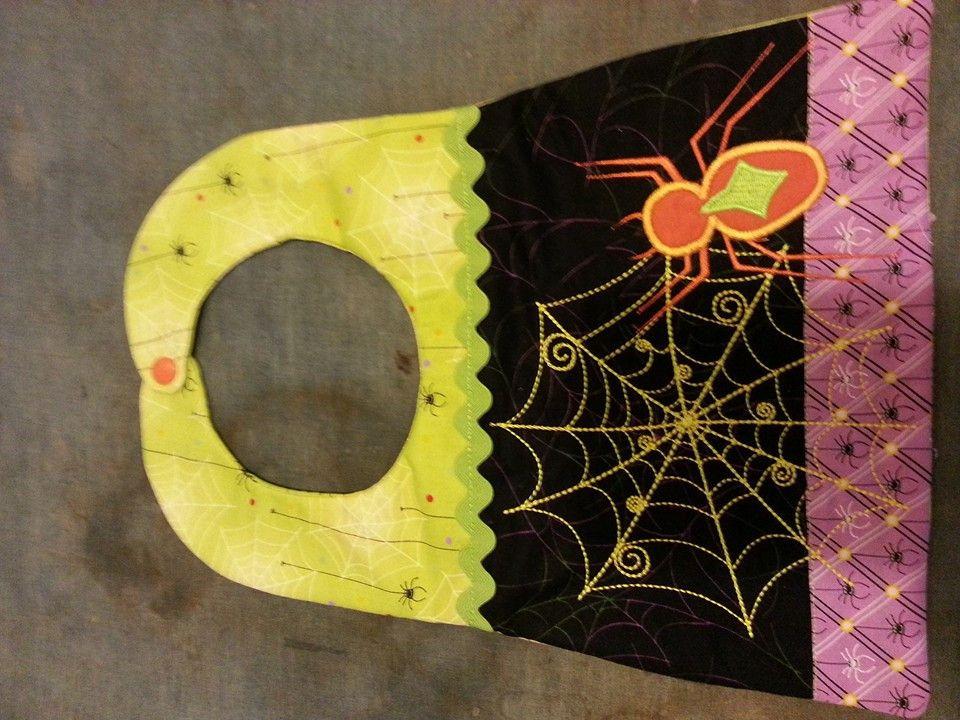 Halloween Spider Bib 6x10 and 7x12 - Sweet Pea Australia In the hoop machine embroidery designs. in the hoop project, in the hoop embroidery designs, craft in the hoop project, diy in the hoop project, diy craft in the hoop project, in the hoop embroidery patterns, design in the hoop patterns, embroidery designs for in the hoop embroidery projects, best in the hoop machine embroidery designs perfect for all hoops and embroidery machines
