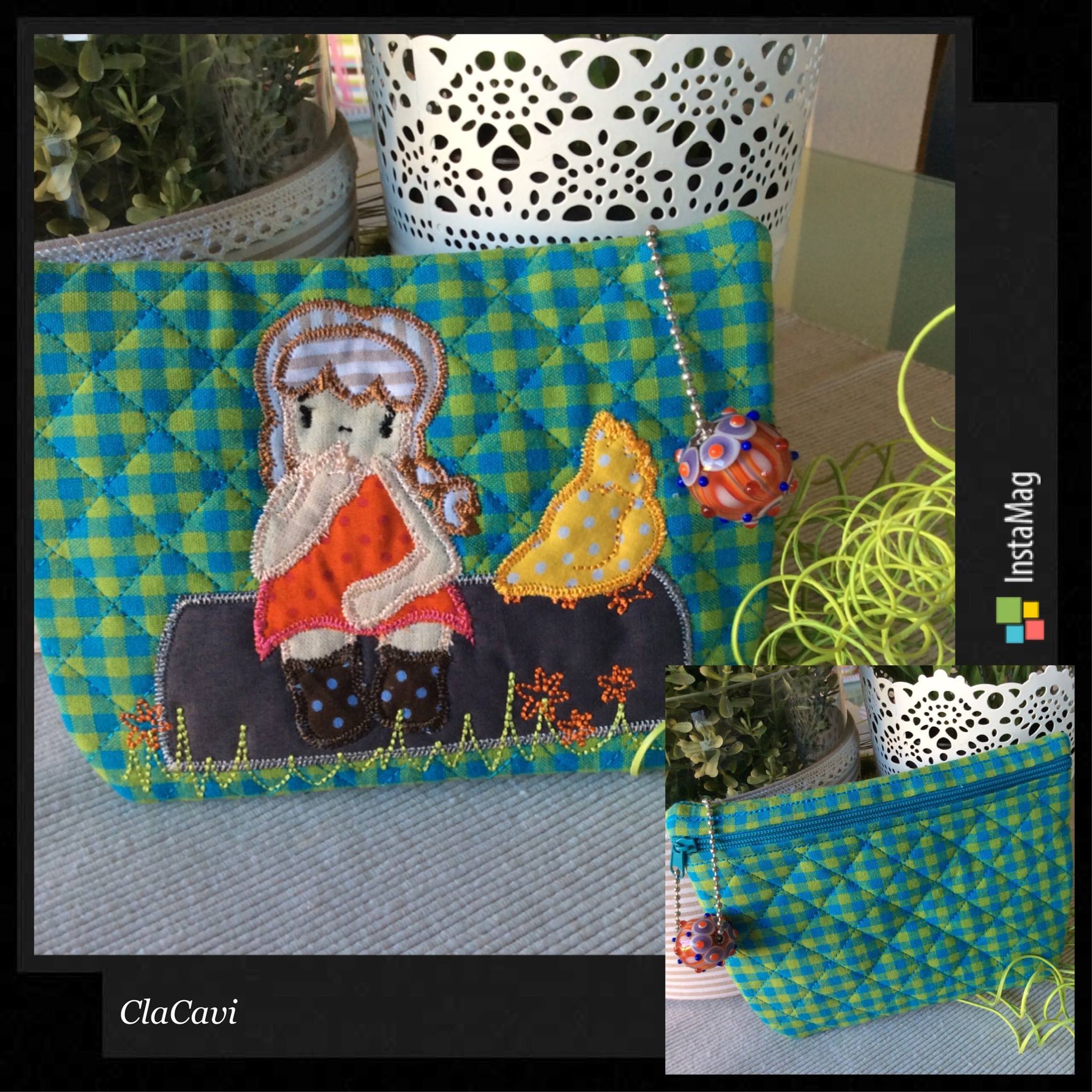 Makeup Zipper Bag - Girl On A Log 5x7 6x10 7x12 8x8 - Sweet Pea Australia In the hoop machine embroidery designs. in the hoop project, in the hoop embroidery designs, craft in the hoop project, diy in the hoop project, diy craft in the hoop project, in the hoop embroidery patterns, design in the hoop patterns, embroidery designs for in the hoop embroidery projects, best in the hoop machine embroidery designs perfect for all hoops and embroidery machines