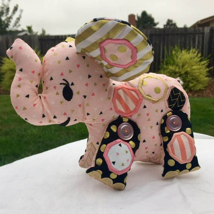 Evan the Elephant stuffed toy - Sweet Pea Australia In the hoop machine embroidery designs. in the hoop project, in the hoop embroidery designs, craft in the hoop project, diy in the hoop project, diy craft in the hoop project, in the hoop embroidery patterns, design in the hoop patterns, embroidery designs for in the hoop embroidery projects, best in the hoop machine embroidery designs perfect for all hoops and embroidery machines