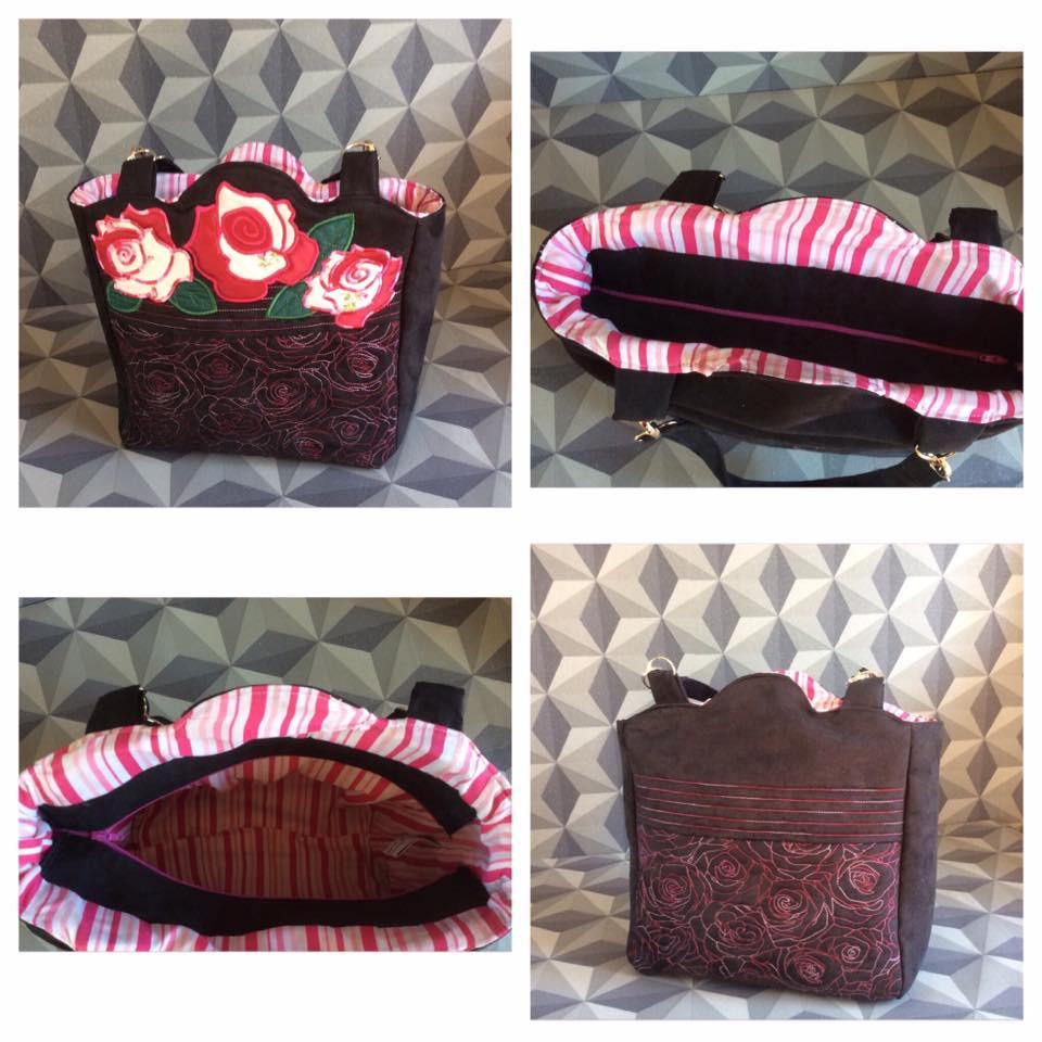 Quilted Roses Bag 6x10 7x12 - Sweet Pea Australia In the hoop machine embroidery designs. in the hoop project, in the hoop embroidery designs, craft in the hoop project, diy in the hoop project, diy craft in the hoop project, in the hoop embroidery patterns, design in the hoop patterns, embroidery designs for in the hoop embroidery projects, best in the hoop machine embroidery designs perfect for all hoops and embroidery machines