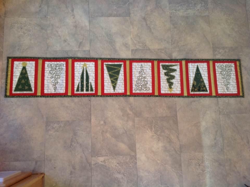 Christmas Tree Table Runner 5x7 6x10 8x12 - Sweet Pea Australia In the hoop machine embroidery designs. in the hoop project, in the hoop embroidery designs, craft in the hoop project, diy in the hoop project, diy craft in the hoop project, in the hoop embroidery patterns, design in the hoop patterns, embroidery designs for in the hoop embroidery projects, best in the hoop machine embroidery designs perfect for all hoops and embroidery machines