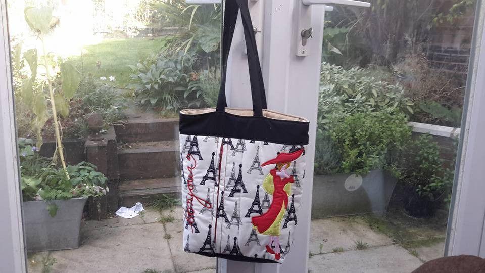 Bonjour Bag 5x7 6x10 7x12 9x12 - Sweet Pea Australia In the hoop machine embroidery designs. in the hoop project, in the hoop embroidery designs, craft in the hoop project, diy in the hoop project, diy craft in the hoop project, in the hoop embroidery patterns, design in the hoop patterns, embroidery designs for in the hoop embroidery projects, best in the hoop machine embroidery designs perfect for all hoops and embroidery machines