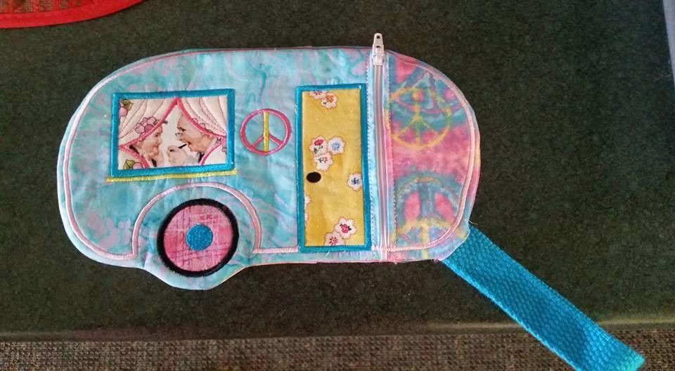 Caravan Zipper Case 5x7 6x10 7x12 and 9.5x14 - Sweet Pea Australia In the hoop machine embroidery designs. in the hoop project, in the hoop embroidery designs, craft in the hoop project, diy in the hoop project, diy craft in the hoop project, in the hoop embroidery patterns, design in the hoop patterns, embroidery designs for in the hoop embroidery projects, best in the hoop machine embroidery designs perfect for all hoops and embroidery machines