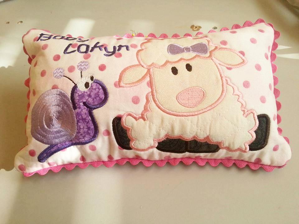 Baby pillow with Sheep and Snail 5x7 6x10 7x12 9.5x14 - Sweet Pea Australia In the hoop machine embroidery designs. in the hoop project, in the hoop embroidery designs, craft in the hoop project, diy in the hoop project, diy craft in the hoop project, in the hoop embroidery patterns, design in the hoop patterns, embroidery designs for in the hoop embroidery projects, best in the hoop machine embroidery designs perfect for all hoops and embroidery machines