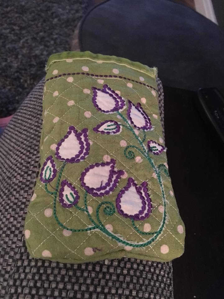 Tulip Phone or Tablet Case 5x7 6x10 7x12 8x12 - Sweet Pea Australia In the hoop machine embroidery designs. in the hoop project, in the hoop embroidery designs, craft in the hoop project, diy in the hoop project, diy craft in the hoop project, in the hoop embroidery patterns, design in the hoop patterns, embroidery designs for in the hoop embroidery projects, best in the hoop machine embroidery designs perfect for all hoops and embroidery machines