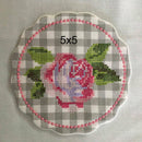 Sweet Roses Cross Stitch Mugrug Set 5x5 6x6 6x10 7x7 - Sweet Pea