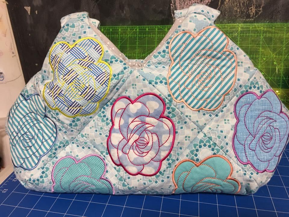 Rose Quilt Blocks and Bag 4x4 5x5 6x6 - Sweet Pea Australia In the hoop machine embroidery designs. in the hoop project, in the hoop embroidery designs, craft in the hoop project, diy in the hoop project, diy craft in the hoop project, in the hoop embroidery patterns, design in the hoop patterns, embroidery designs for in the hoop embroidery projects, best in the hoop machine embroidery designs perfect for all hoops and embroidery machines