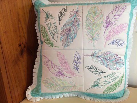 Feather cushion 5x5 6x6 7x7 and 4x4 redwork blocks - Sweet Pea Australia In the hoop machine embroidery designs. in the hoop project, in the hoop embroidery designs, craft in the hoop project, diy in the hoop project, diy craft in the hoop project, in the hoop embroidery patterns, design in the hoop patterns, embroidery designs for in the hoop embroidery projects, best in the hoop machine embroidery designs perfect for all hoops and embroidery machines