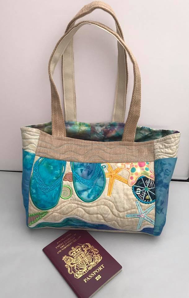 Beach Bag 6x10 7x12 - Sweet Pea Australia In the hoop machine embroidery designs. in the hoop project, in the hoop embroidery designs, craft in the hoop project, diy in the hoop project, diy craft in the hoop project, in the hoop embroidery patterns, design in the hoop patterns, embroidery designs for in the hoop embroidery projects, best in the hoop machine embroidery designs perfect for all hoops and embroidery machines