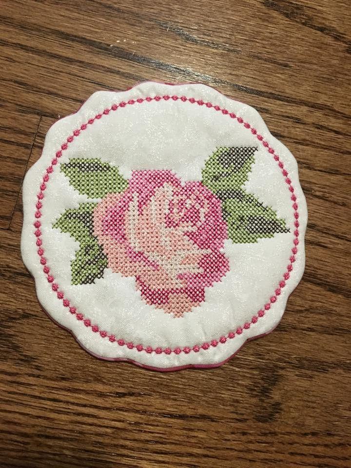 Sweet Roses Cross Stitch Mugrug Set 5x5 6x6 6x10 7x7 - Sweet Pea Australia In the hoop machine embroidery designs. in the hoop project, in the hoop embroidery designs, craft in the hoop project, diy in the hoop project, diy craft in the hoop project, in the hoop embroidery patterns, design in the hoop patterns, embroidery designs for in the hoop embroidery projects, best in the hoop machine embroidery designs perfect for all hoops and embroidery machines