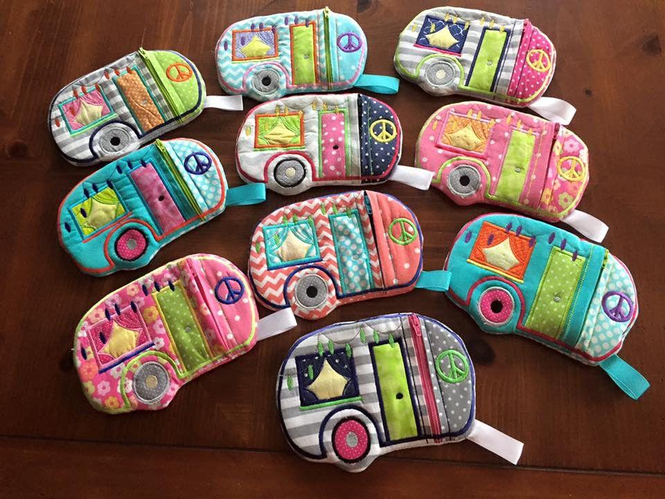 Caravan Zipper Case 5x7 6x10 7x12 and 9.5x14 - Sweet Pea Australia In the hoop machine embroidery designs. in the hoop project, in the hoop embroidery designs, craft in the hoop project, diy in the hoop project, diy craft in the hoop project, in the hoop embroidery patterns, design in the hoop patterns, embroidery designs for in the hoop embroidery projects, best in the hoop machine embroidery designs perfect for all hoops and embroidery machines