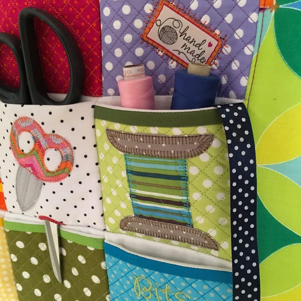 Sewing Wall Hanging Tidy 4x4 5x5 - Sweet Pea Australia In the hoop machine embroidery designs. in the hoop project, in the hoop embroidery designs, craft in the hoop project, diy in the hoop project, diy craft in the hoop project, in the hoop embroidery patterns, design in the hoop patterns, embroidery designs for in the hoop embroidery projects, best in the hoop machine embroidery designs perfect for all hoops and embroidery machines