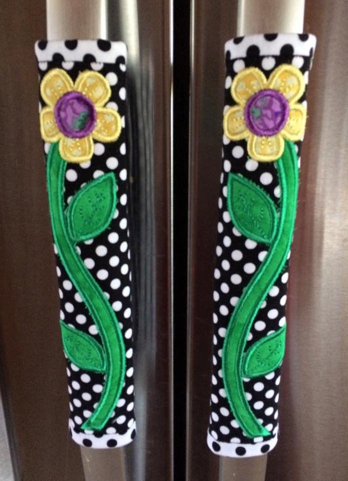 Flower fridge handle wrap 5x7 - Sweet Pea Australia In the hoop machine embroidery designs. in the hoop project, in the hoop embroidery designs, craft in the hoop project, diy in the hoop project, diy craft in the hoop project, in the hoop embroidery patterns, design in the hoop patterns, embroidery designs for in the hoop embroidery projects, best in the hoop machine embroidery designs perfect for all hoops and embroidery machines