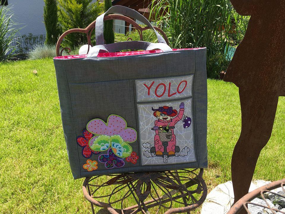 YOLO tote bag 6x10 8x12 in the hoop machine embroidery design - Sweet Pea Australia In the hoop machine embroidery designs. in the hoop project, in the hoop embroidery designs, craft in the hoop project, diy in the hoop project, diy craft in the hoop project, in the hoop embroidery patterns, design in the hoop patterns, embroidery designs for in the hoop embroidery projects, best in the hoop machine embroidery designs perfect for all hoops and embroidery machines